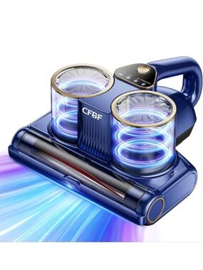 Blue Handheld Vacuum Cleaner - Dual Cyclone Home Vacuum.The Mattress Vacuum Clea